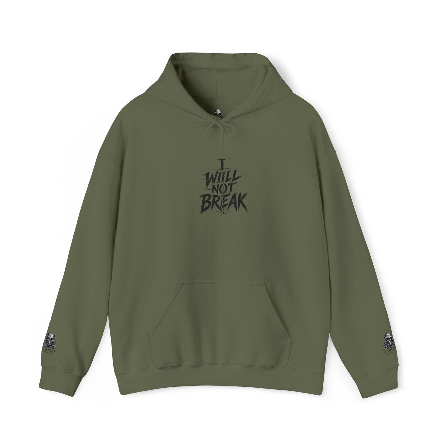 I will Not Break | Unisex Heavy Blend™ Hooded Sweatshirt Embroidered