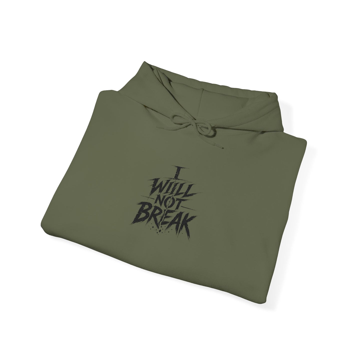 I will Not Break | Unisex Heavy Blend™ Hooded Sweatshirt Embroidered