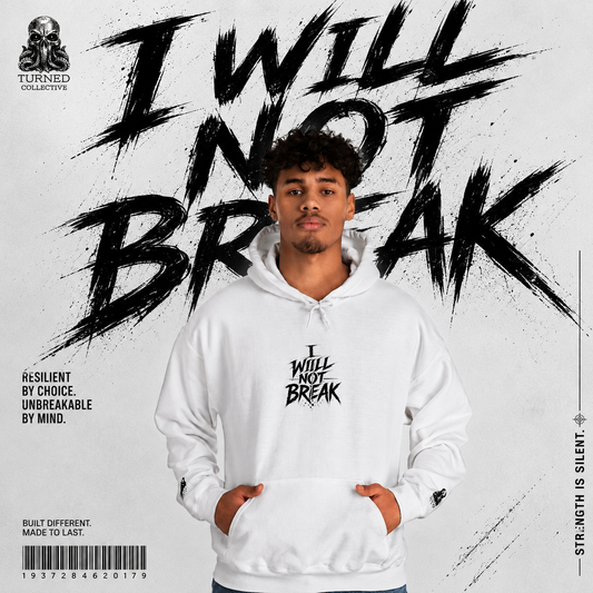 I will Not Break | Unisex Heavy Blend™ Hooded Sweatshirt Embroidered