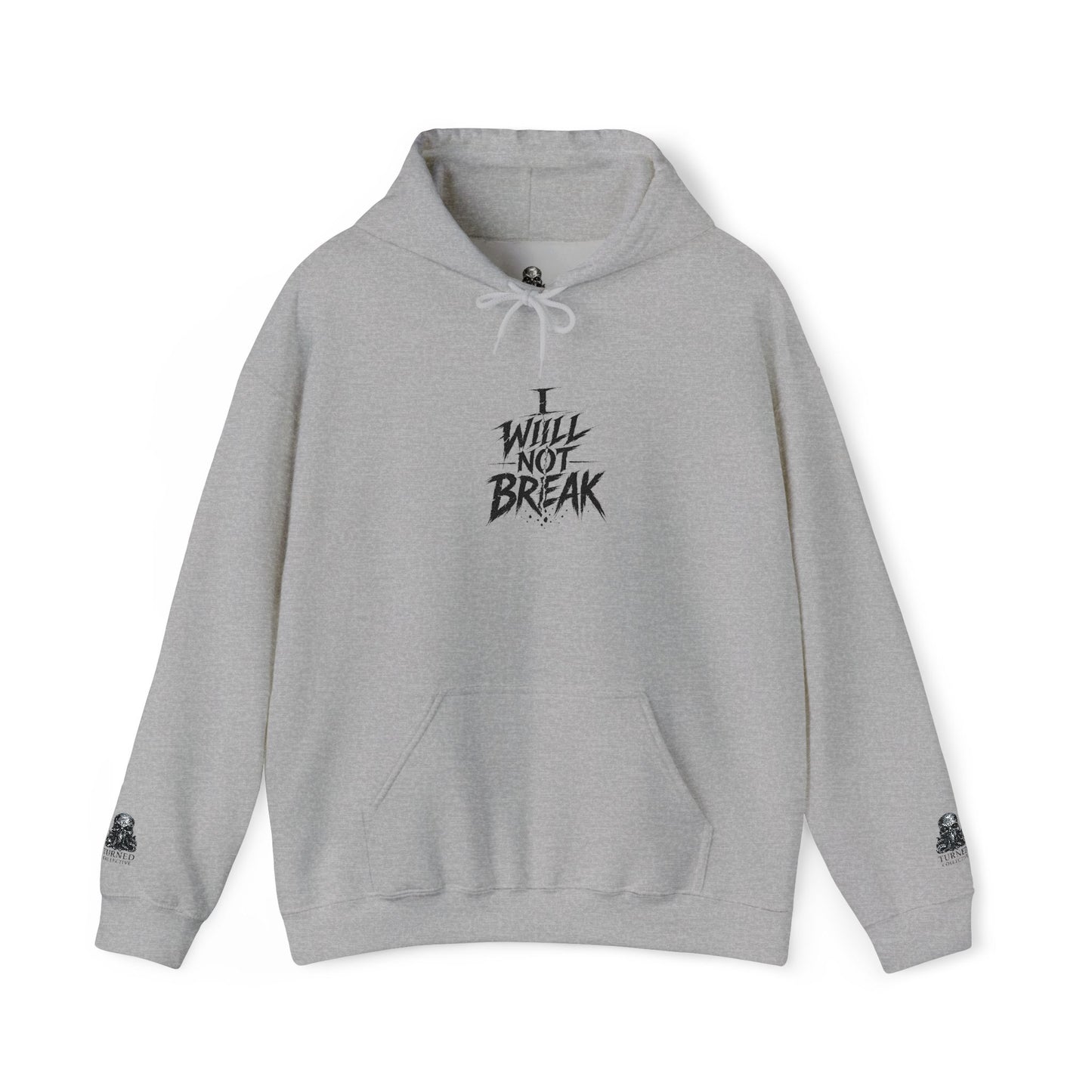 I will Not Break | Unisex Heavy Blend™ Hooded Sweatshirt Embroidered